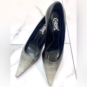 🖤🩶 Carlos Patent Leather Ombré Heels!